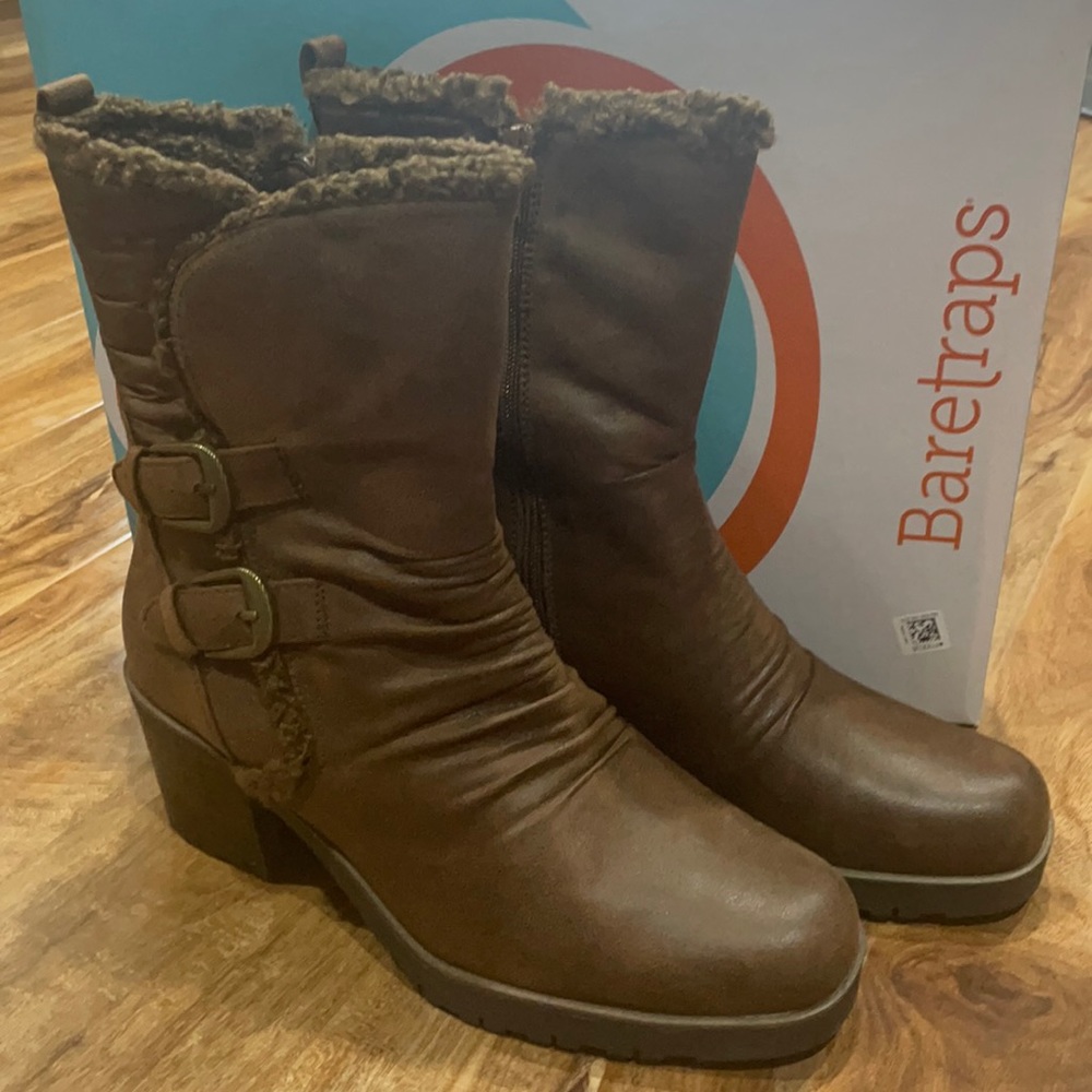 baretraps tevin boot in brush brown NIB